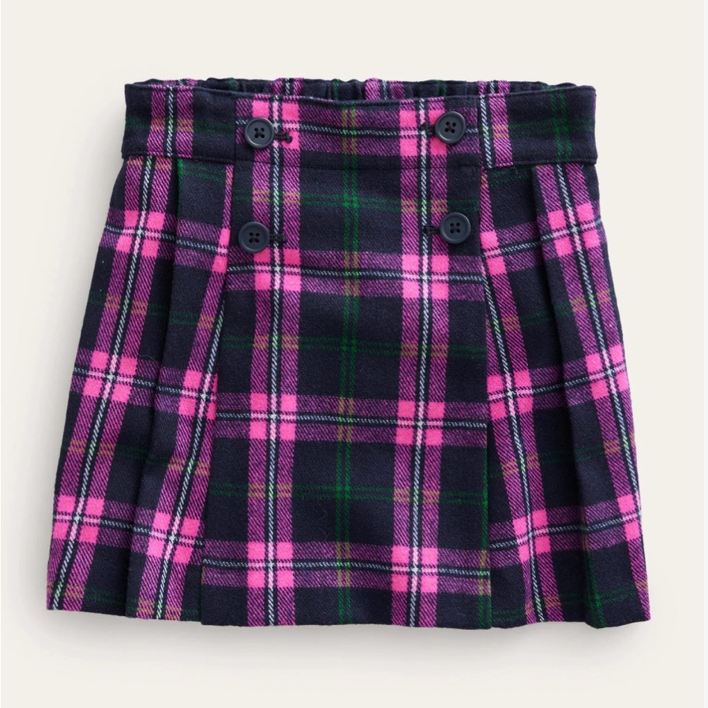 Plaid Pink and Green Women's Skirt